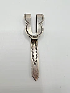 Simplistic Fred Harvey Sterling Bookmark Hand Stamped NICE! - Picture 1 of 9