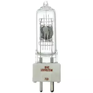 Sunlite 70008-SU/BVE 625/3350K 500W 120V GX9.5 Projection Lamp Bulb Clear Base - Picture 1 of 1