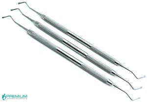 Dental Spoon Excavator 17W, 18W, 19W Restorative Composite Instruments Set of 3 - Picture 1 of 3