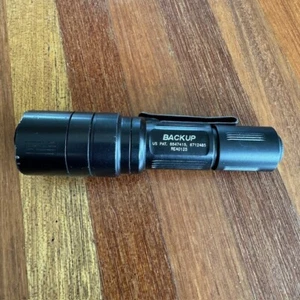 SureFire EB1 Backup Tactical LED Flashlight (Tactical Tailcap, Black) EB1T-A-BK - Picture 1 of 4