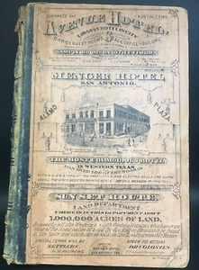 Texas Business Directory 1878-79 Index to Mercantile Manufacturing Professional - Picture 1 of 11
