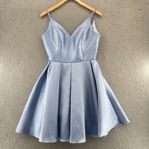 ALYCE Paris Dress Womens 6 Blue Fit & Flare Mini Sleeveless Formal Homecoming - Picture 1 of 11