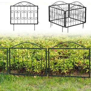 Vintage Black Metal Support Stakes for Outdoor Garden Climbing Plants, Set of 4 - Picture 1 of 7