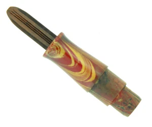 CIRCA 1928 WATERMAN 52V ROSE RIPPLE HARD RUBBER FOUNTAIN PEN SECTION & FEED PART - Picture 1 of 3