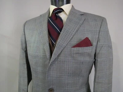 NUEVO CON ETIQUETAS Hugo Boss Etiqueta Negra Modelo-Rossellini Lana Mezcla Seda Abrigo Deportivo 40 R Foto 1 de 4