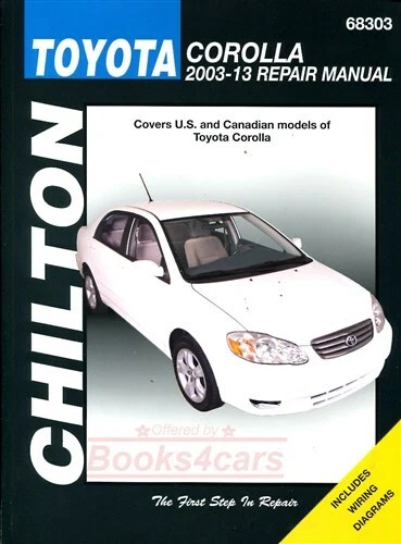 Gu�a De Taller Chilton Haynes De Reparaci�n Y Servicio Manual Toyota Corolla - Imagen 1 de 1