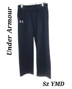 Under Armour Youth Medium Storm Fleece Loose Fit Black Straight Leg Pants M - Picture 1 of 4