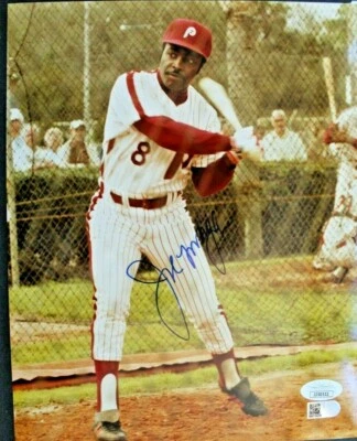 Little Joe Morgan HOF Astros Reds Phillies Autographed 8x10 Signed Photo JSA COA - Image 1 of 4