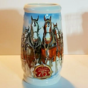 Budweiser 2008 Bud Holiday Stein Christmas Beer Mug Series Tradition CS695 COA - Picture 1 of 8
