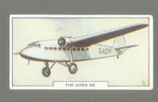 1938 GODFREY PHILLIPS AIRCRAFT  #27  THE AVRO 642  EX/MT+  SERIES 1  VINTAGE