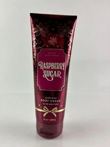 Bath & Body Works Raspberry Sugar, Christmas Edition, Shea Body Cream Lotion 8oz - Picture 1 of 4