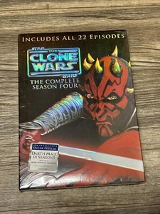 New Star Wars: The Clone Wars - The Complete Season Four (DVD, 2012, 4-Disc Set) - Picture 1 of 3