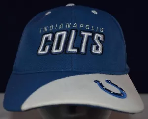 Reebok Indianapolis Colts NFL Hat Hook/Loop Back Original Label Blue and White - Picture 1 of 10