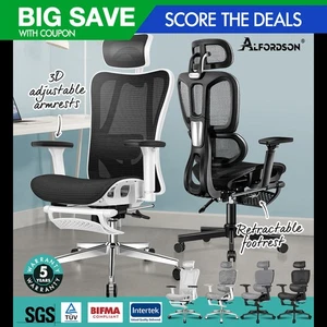 ALFORDSON Ergonomic Office Chair Executive Seat Mesh Work Computer Gaming - Picture 1 of 134