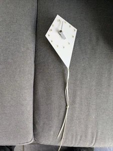 Vintage 1970s Acrylic KITE Clock With Tail Takara Movement Made In taiwan - Picture 1 of 10