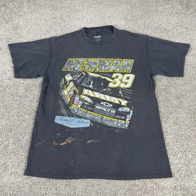 Camisa Ryan Newman Para Hombre Grande Gris #39 Stewart Haas Racing Nascar Manga Corta Foto 1 de 4