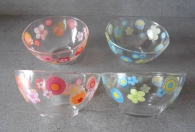 4 bols en verre Luminarc vintage - Photo 1/4