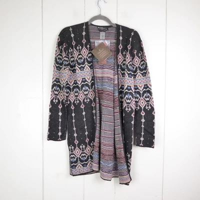 Cárdigan Peruvian Connection para mujer talla S Lampang reversible Southwest Lagenlook Foto 1 de 4