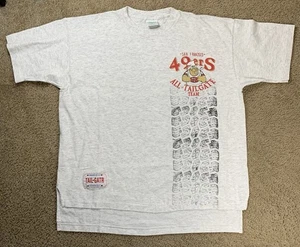 VTG 90s San Francisco 49ers Adult XL Gray Short Sleeve Graphic T Football RARE - Picture 1 of 10
