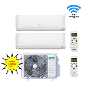 CLIMATIZZATORE CONDIZIONATORE HISENSE 9000+12000BTU 2AMW52 HI COMFORT WIFI INCLU - Foto 1 di 3
