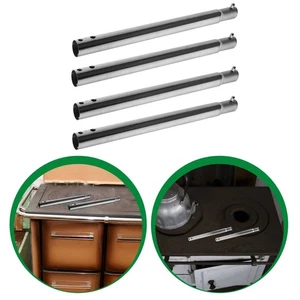  4pcs Wood Burning Stove Feet - Replacement Stainless Steel Heavy Duty Height - Picture 1 of 16