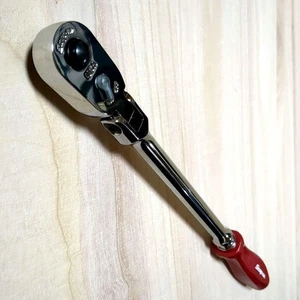 Snap-on FHRLF80A 3/8" Drive Flex Head Quick Release Ratchet Hard Grip Handle Red - Picture 1 of 8