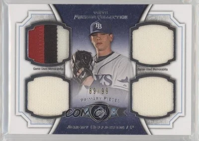2012 Museum Collection Primary Pieces Quad Relics Gold /25 Jeremy Hellickson - Image 1 of 2