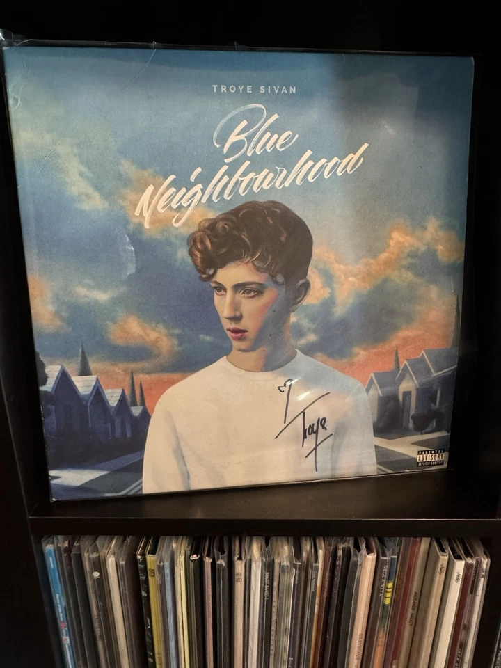 SIGNED Troye Sivan Blue Neighbourhood Gatefold Vinyl LP - Imagem 1 de 3