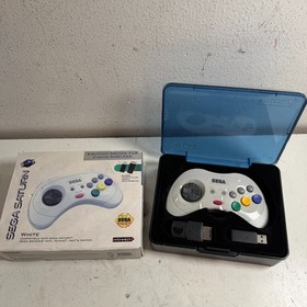 Sega Genesis Saturn White 8-Button USB Port Wireless Video Gaming Controller