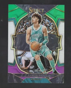 LaMelo Ball 2022-23 Select Green White & Purple Prizm Concourse #41 Hornets - Picture 1 of 3