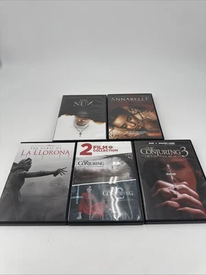 Lot of 6 Horror Movies. The Conjuring 1-3, The Nun, La Llorona, Annabelle. DVD — 第 1/4 张图片