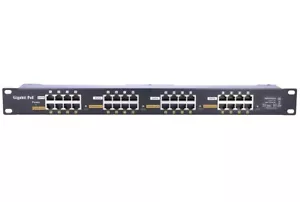 Iniettore/pannello schermato montaggio su rack passivo Gigabit PoE, 16 porte - Foto 1 di 1