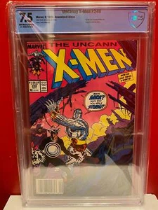 The Uncanny X-Men #248 Comic Book Graded 7.5 1st Jim Lee Cover! Marvel Comics - Picture 1 of 6