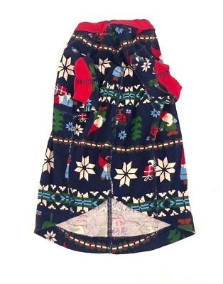 Hanna Anderson Dogs Christmas PJS Size Medium Gnome Snowflakes Organic Cotton - Image 1 of 3