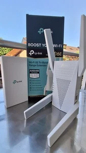 TP-Link RE815XE | Wi-Fi 6E Tri-Band | WLAN-Repeater | Neuwertig, OVP, Garantie* - Bild 1 von 4