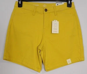 Pantaloncini St Johns Bay Modern Gold Mid Rise 7" taglia 4 28x6,5 P383 - Foto 1 di 4