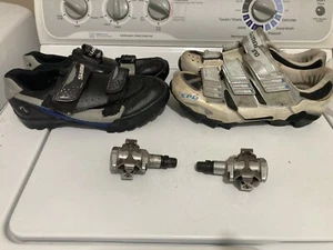 2 pary damskich butów rowerowych Shimano knagi i pedały PD-M505 - Zdjęcie 1 z 8