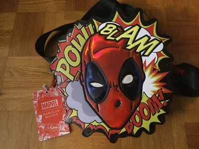 Danielle Nicole Marvel Deadpool Troquelado Arte Pop Calcomanías Bandolera Cartera Bolso Foto 1 de 4