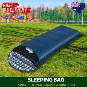 Weisshorn Single Sleeping Bag Thermal Camping Hiking 0°C Warm Blue Gift AU Stock - Picture 1 of 7