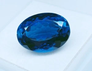 Loose Gemstone Oval Shape Certified 11.45 Ct Natural Superb Blue Sapphire - Picture 1 of 4