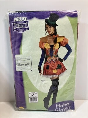 Hobo Payaso Mujer Adulto Mujer Sexy Payaso Vestido Elegante Disfraz Estándar Rubíes Foto 1 de 4