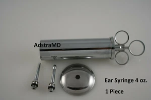 Ohrwachs Entfernung Spritze 4 Unzen Messing mit Chrom Oberfläche chirurgische Instrumente ENT - Bild 1 von 4