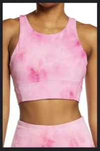 Live In Spray Dye Racerback Bra - Size Large - Pink Daddy NWT - Picture 1 of 1