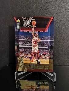 Michael Jordan 1995 UD Collector's Choice #JC11 Carrera Playoffs Líder de puntuación - Imagen 1 de 2