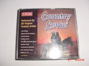 COUNTRY LOVIN' - 3-CD SET - EDDIE RABBITT/HIGHWAY 101/RANDY TRAVIS/CAMPBELL - Picture 1 of 2