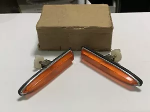NOS Side Turn Signal Lights Right Left Set for Nissan DATSUN BLUEBIRD 510 JAPAN - Picture 1 of 7