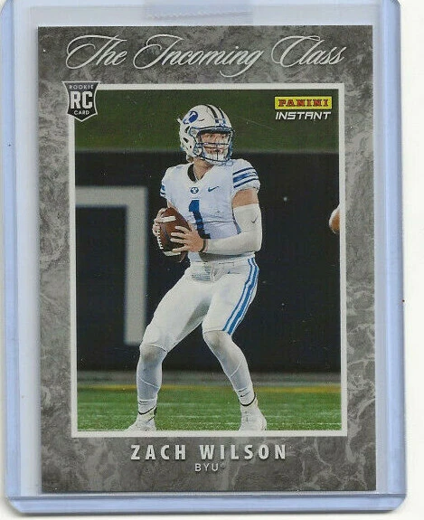 ZACH WILSON 2021 PANINI INSTANT INCOMING CLASS ROOKIE   LIVE  HOT!!   MINT  BYU - Image 1 of 1