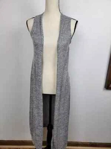 LuLaRoe Joy Open Front Vest, Size XS (NWT Solid Heather Gray/Black/White GOOB) - Picture 1 of 5