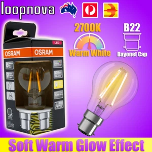 Osram TruWave Warm White 2700K B22 4W 470lm Filament LED Light Globe Lamp Bulb - Picture 1 of 2