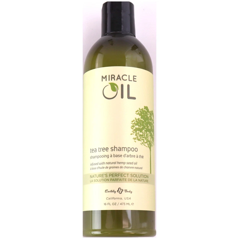 Earthly Body Miracle Oil Tea Tree Shampoo 16oz for Scalp Health & Hair Repair - Image 1 of 1